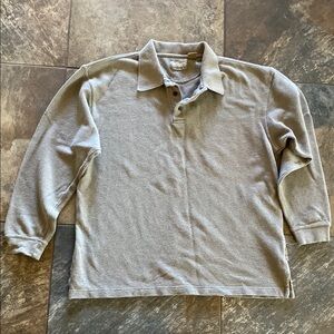 Arrow Gray Polo Shirt Long-Sleeved Casual